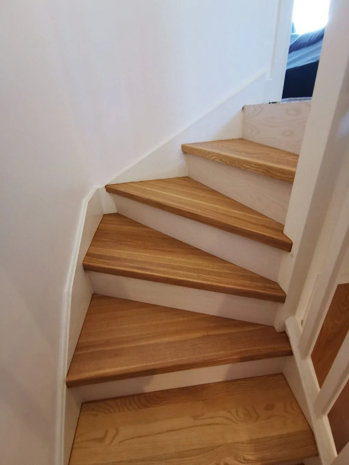 Oak treads and a carefully fitted turn